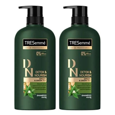 Tresemme Shampoo Detox And Nourish Ginger And Green Tea 450 Mlเทรซาเม่
