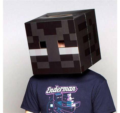Mitmachen kannst du wie folgt: Minecraft Maske Enderman Kopf | Halloween kleidung ...