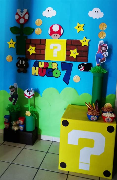 Decoración De Mario Bros Para Fiesta De Cumpleaños