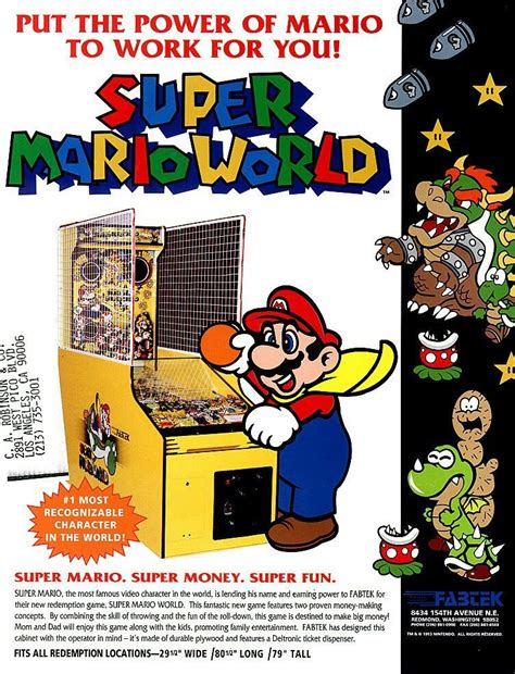 Super Mario World Arcade Game I Didnt Even Know They Exsisted