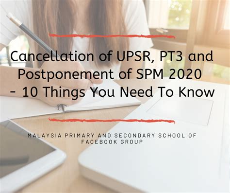 10 Things You Need To Know About The Cancellation Of Upsr Pt3 And