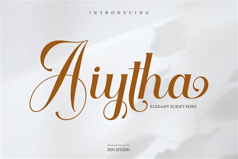 Aithya Elegant Calligraphy Script Font Dafont Free