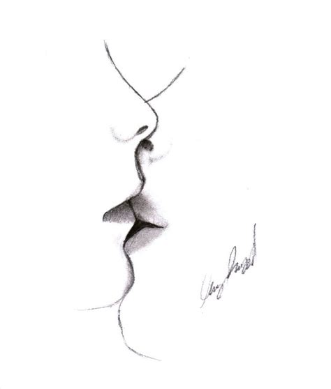 Kissing Lips Sketch