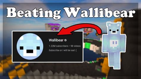 Beating Wallibear In Minecraft Bedwars Creepergg