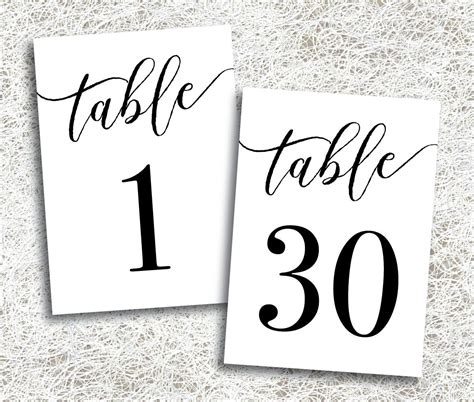 Free Printable Table Numbers 1 30 Printable Templates