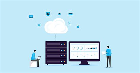 Flat Illustration Design Concept Technology Cloud Storage Connection
