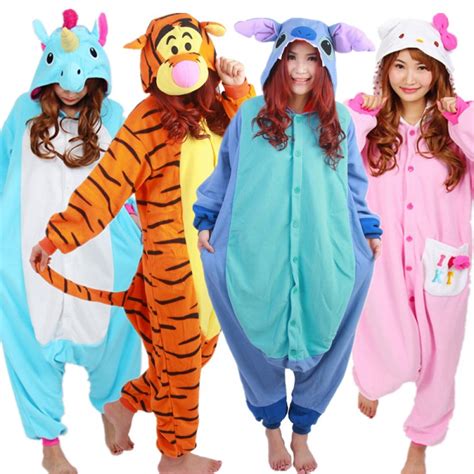 Animal Onesies Pajamas Costume Outfit For Adult And Teens Unisex Bar