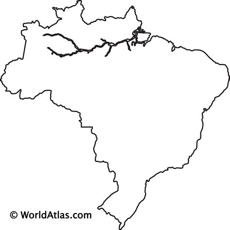 Brazil Outline Map