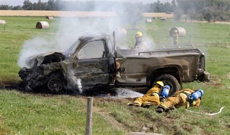 Truck Engulfed In Flames Following Rural Crash TownAndCountryToday Com