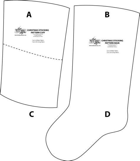 24 Brilliant Image Of Christmas Stocking Sewing Pattern