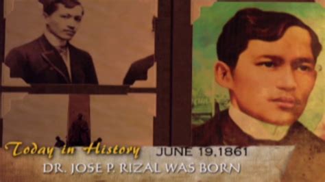 Birth Anniversary Of Dr Jose P Rizal Today In History Youtube
