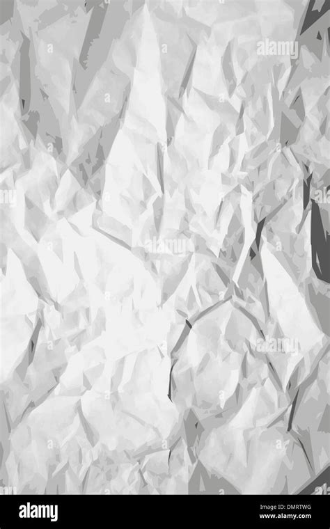 Crumpled Paper Texture Stock Vector Image And Art Alamy