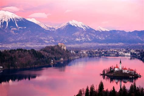 Lake Bled Sunset Travelsloveniaorg All You Need To Know To Visit