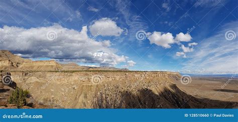 Big Sky Book Cliffs Utah Stock Photo Image Of Cloudy 128510660