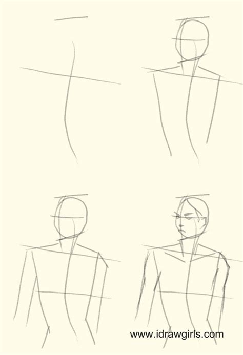 How to draw anime body male step by step for beginners. How To Draw Anime Body Step By Step