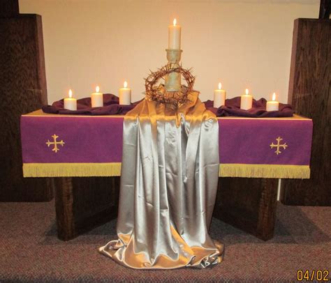 Maundy Thursday Holy Thursday Altar Decorations Baptismal Pond Or