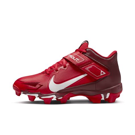 Nike Mens Force Trout 8 Keystone Baseball Cleats In Red Modesens