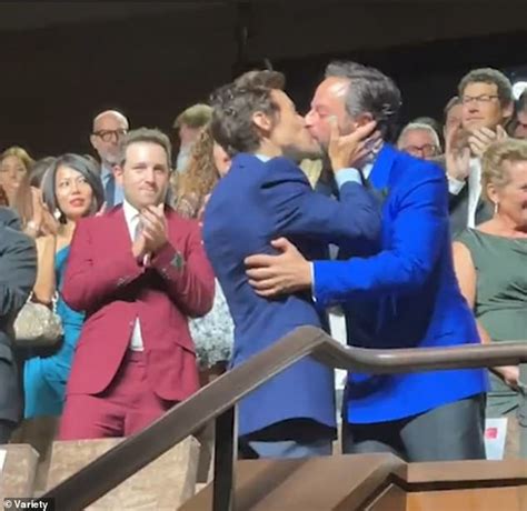 harry styles kisses nick kroll during don t worry darling s standing ovation at venice film