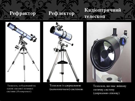 Телескопи презентація з астрономії