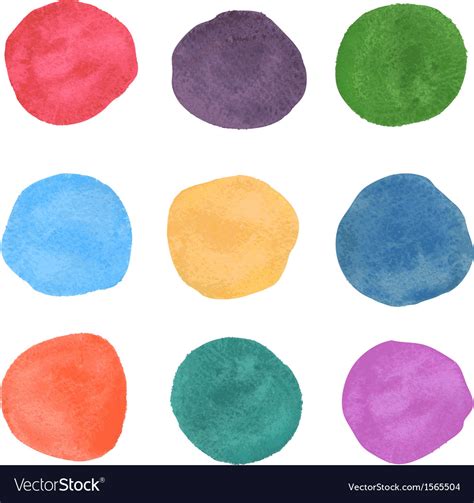 Watercolor Swatches Royalty Free Vector Image Vectorstock