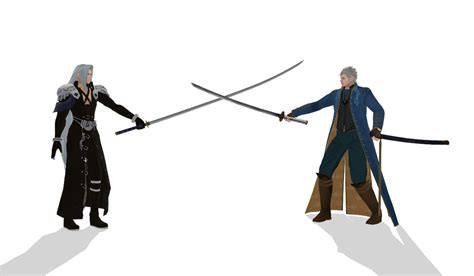 Vergil Vs Sephiroth By Epsilonlombax On Deviantart