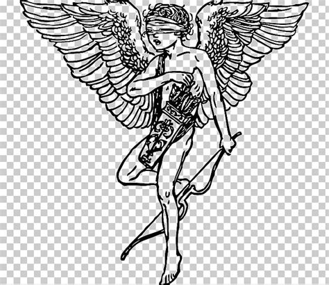 Cupid And Psyche Eros PNG Clipart Angel Angel Wings Apuleius Black And White Coloring Book
