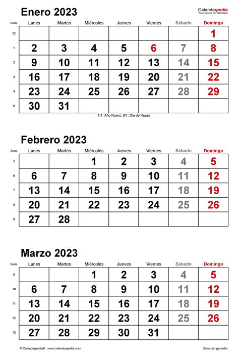 Calendario Trimestral Imprimible 2023 Vista Del A 241 O Etsy Riset