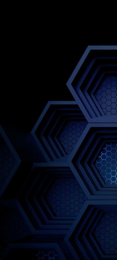 Dark Blue Boxes 3d Abstract Wallpaper 720x1600