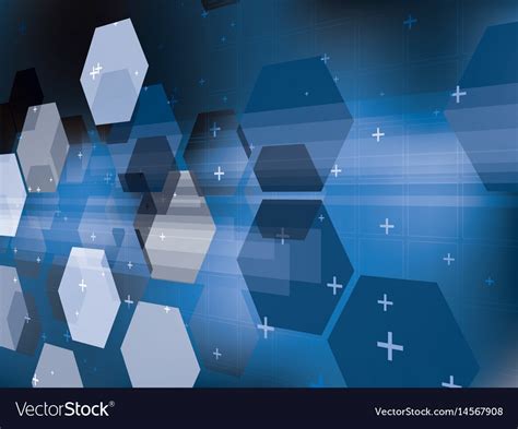 Abstract Background With Technology Shapes Vector Image