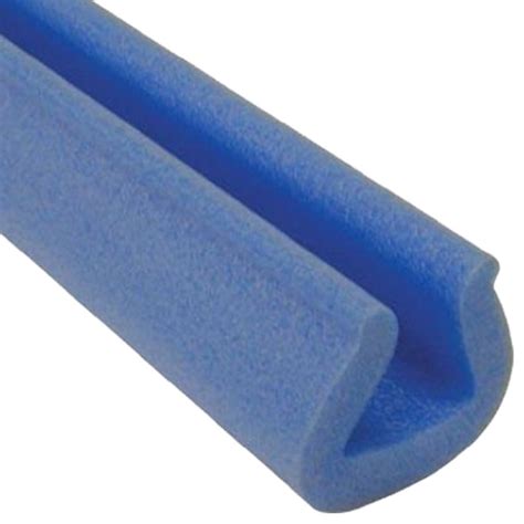 25 blue foam u shape edge guards protectors strips 2 metres long x 35mm 45mm apex pallet
