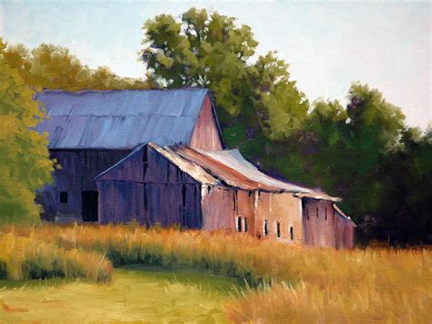 Old Barn Evening Painting By Armand Cabrera Fine Art America