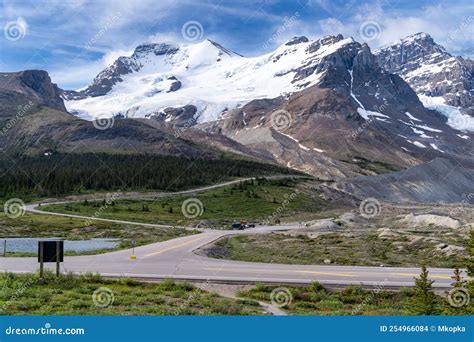 Athabasca Glacier At The Columbia Icefield In Jasper National Park