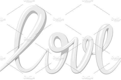 Love Calligraphy 3d Text Romantic Fonts 3d Text Wedding Card Templates