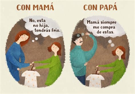 10 Cómics Acerca De Las Diferencias Entre Mamá Y Papá Imágenes Taringa