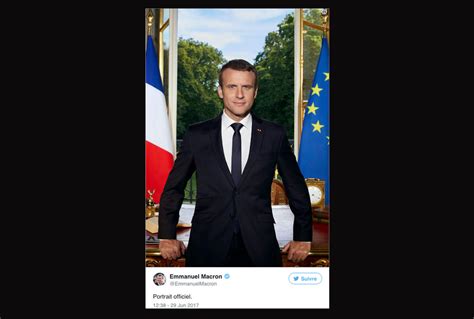 Vu de l'étranger. Le portrait officiel de Macron, entre 
