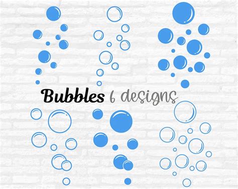 Bubble Svg Bubbles Cricut Cut Files Bubble Clipart Soap Etsy