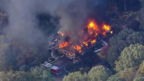 Crews Battle Massive Two Story House Fire In Montgomery
