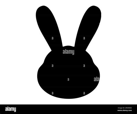 Easter Bunny Head Silhouette Vector Art Stock Vector Image And Art Alamy
