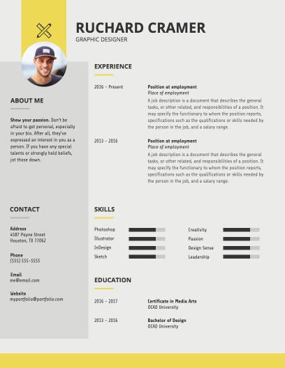 Printable experienced graphic designer resume. Cool Graphic Designer Resume Sample For Fresher - Salscribblings