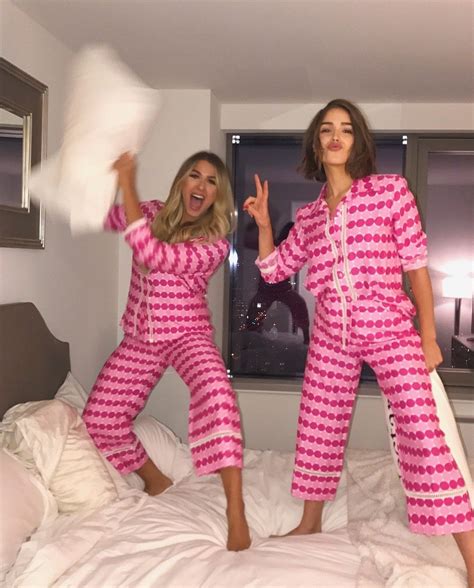 Olivia Culpo Matching Pajamas Matching Friend Pajama Fashion