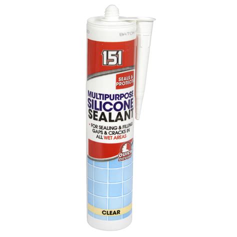 151 Multi Purpose Silicone Sealant 280ml Cartridge Clear