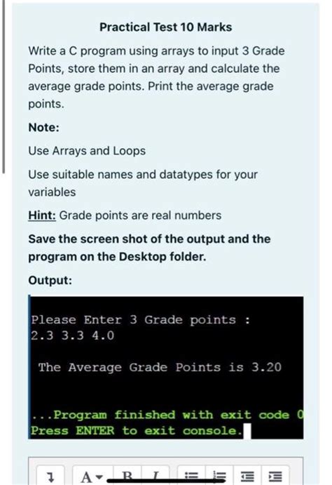 Solved Practical Test 10 Marks Write A C Program Using