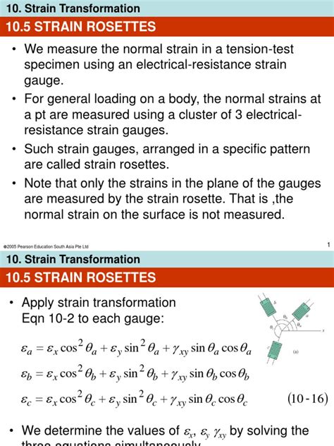 Mechanics of materials clearly and thoroughly presents the theory and supports the application of essential mechanics of materials principles. Hibbeler, Mechanics of Materials-Strain Transformation 2 ...