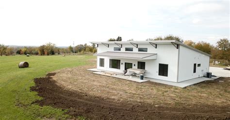 Modern Single Slope Metal Building House