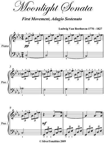 Believe me, it's all very easy. Moonlight Sonata Piano Easy Sheet Music - Best Music Sheet