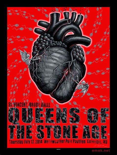 Emek Queens Of The Stone Age Columbia Poster Release Details Music