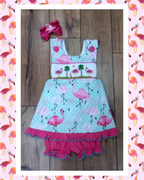 Flamingo 2pc Bloomer Set Pretty Little Things At New Bos Inc