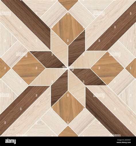 Tiles Wooden Geometric Shapes Wooden Floor Tile Stock Photo Alamy