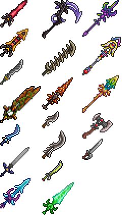 Image - Misc Melee weapons.png | Terraria Wiki | Fandom powered by Wikia