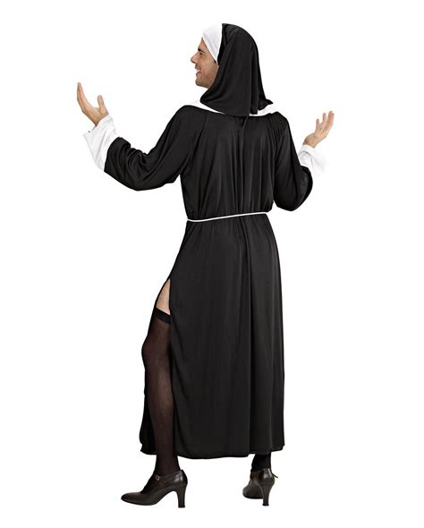 stag drag funny pregnant nun halloween fancy dress costume ladies sizes costumes reenactment